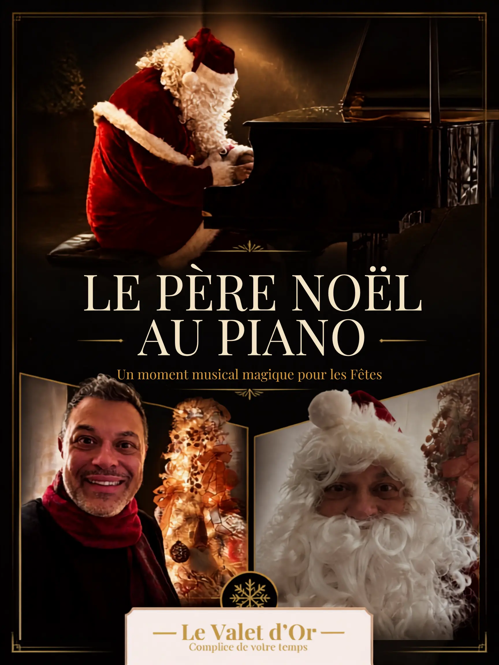 Le Valet d'Or — Père Noël au piano, temps des Fêtes 2026